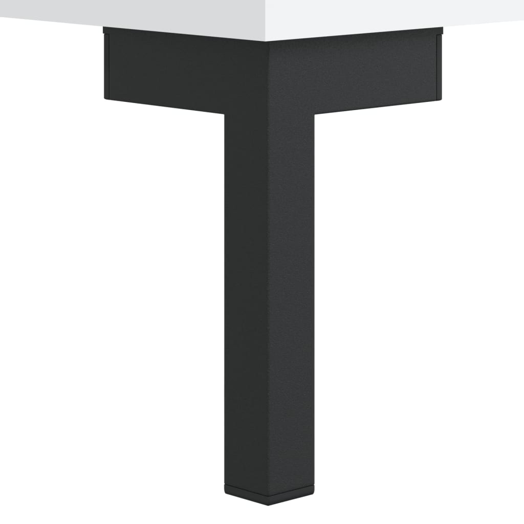 Desk White 140x50x75 cm Wood Material
