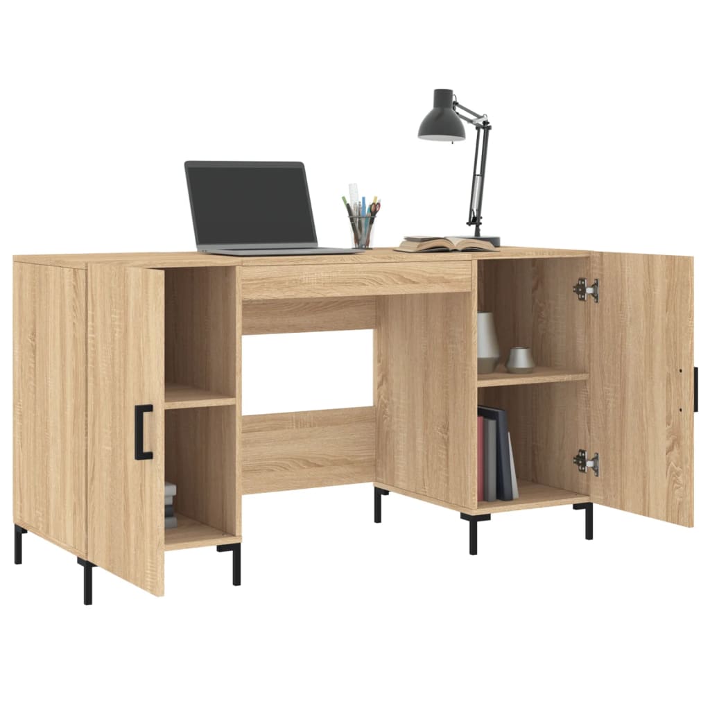 Desk Sonoma Oak 140x50x75 cm Wood Material