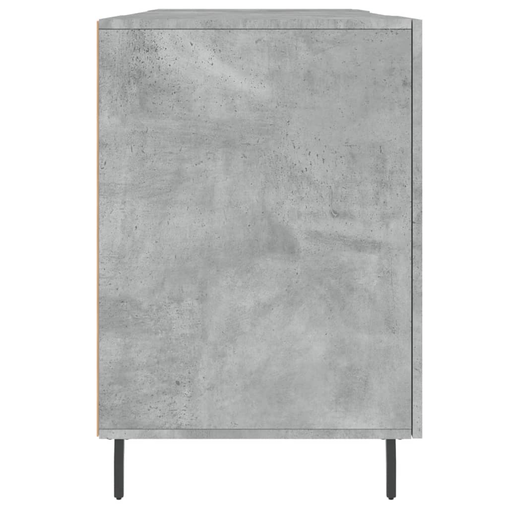 Desk Concrete Grey 140x50x75 cm Wood Material