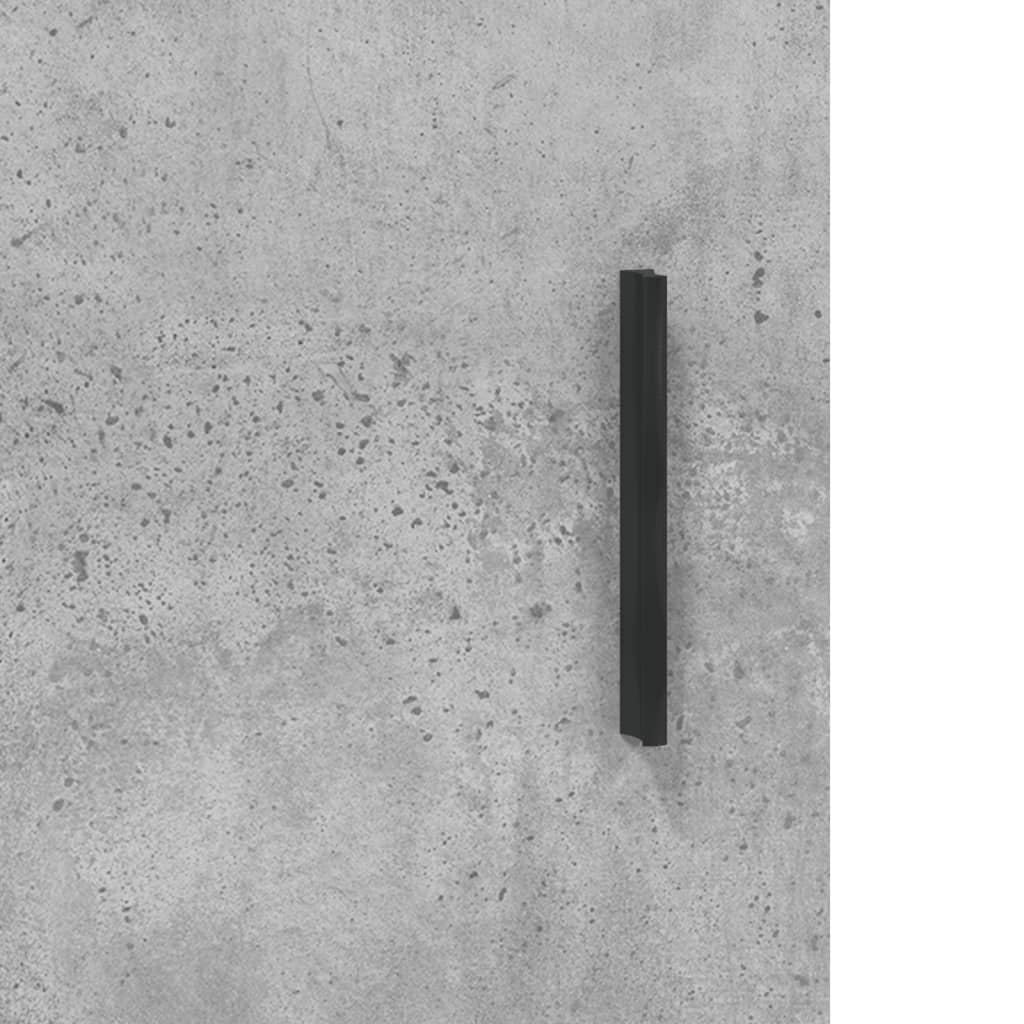 Desk Concrete Grey 140x50x75 cm Wood Material