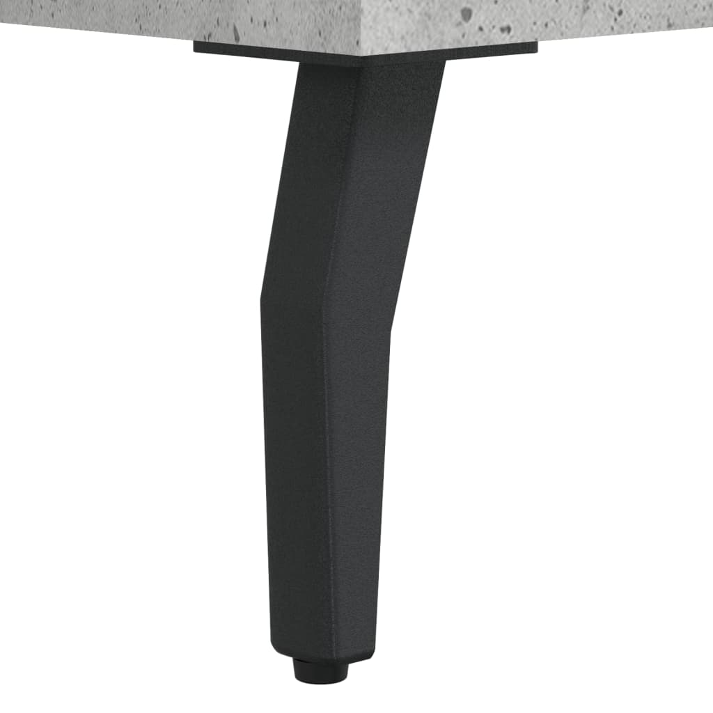 Desk Concrete Grey 140x50x75 cm Wood Material