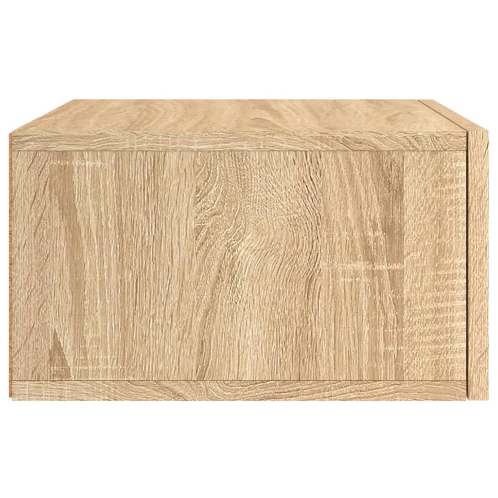 Wand-Nachttische 2 Stk. Sonoma-Eiche 35x35x20 cm
