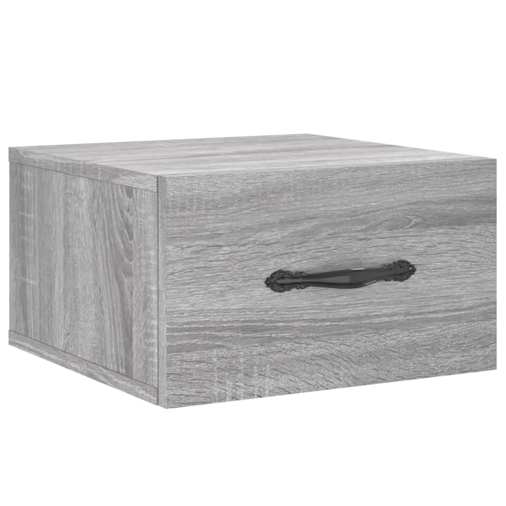 Wall Bedside Tables 2 pcs. Gray Sonoma 35x35x20 cm