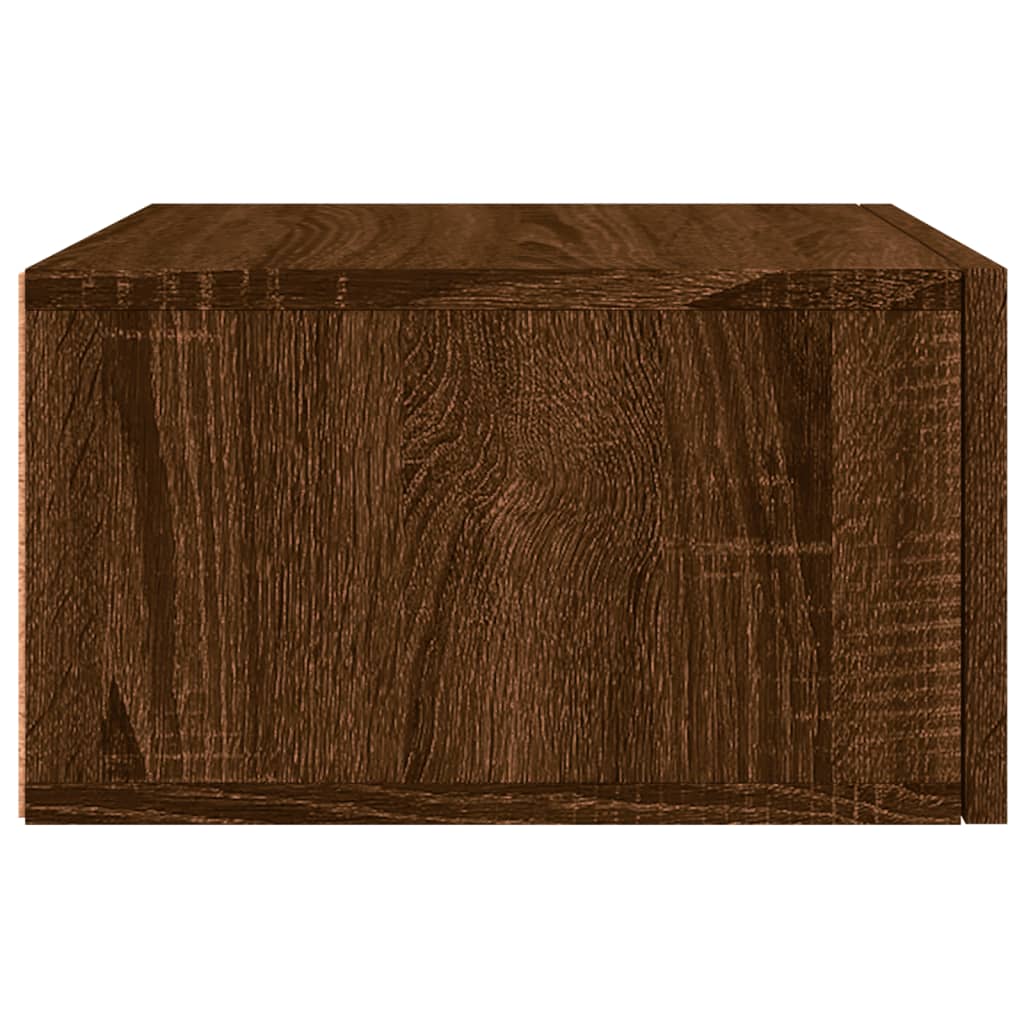 Wand-Nachttische 2 Stk. Braun Eichen-Optik 35x35x20 cm