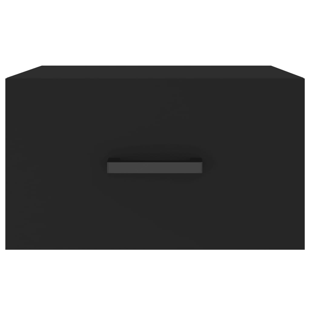 Wand-Nachttische 2 Stk. Schwarz 35x35x20 cm