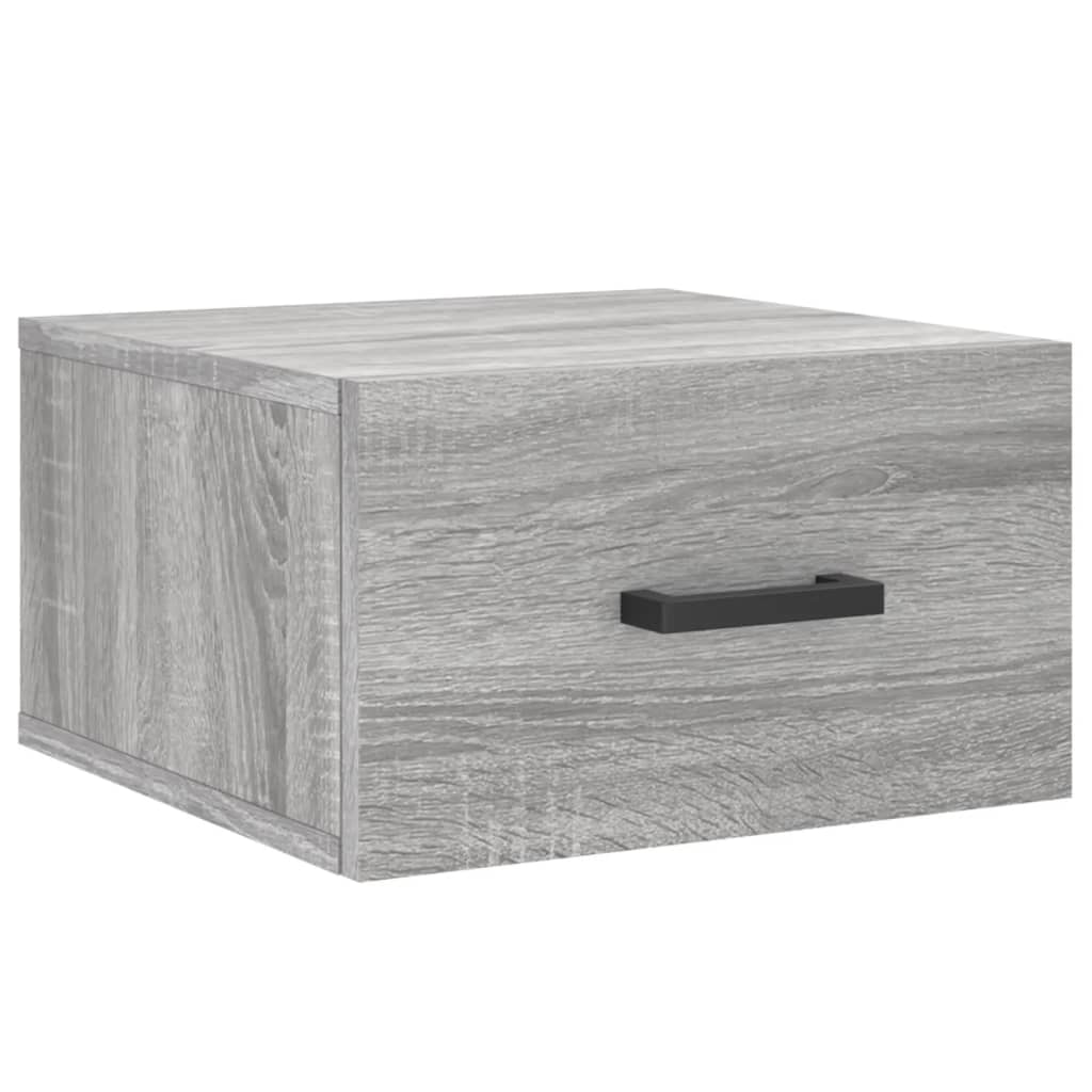 Wand-Nachttisch Grau Sonoma 35x35x20 cm