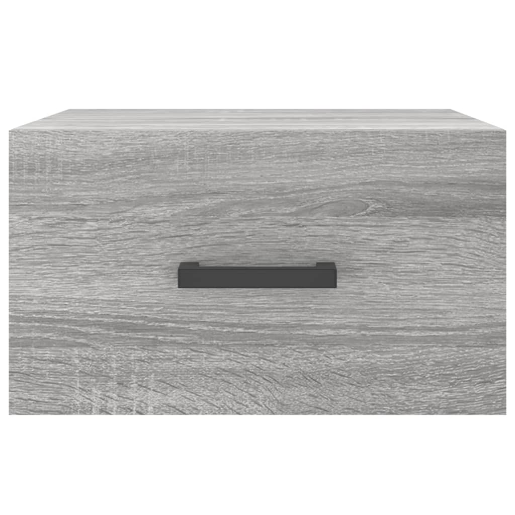 Wand-Nachttische 2 Stk. Grau Sonoma 35x35x20 cm