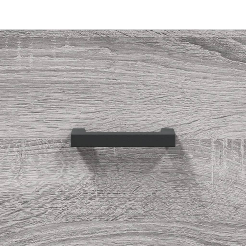 Wand-Nachttische 2 Stk. Grau Sonoma 35x35x20 cm