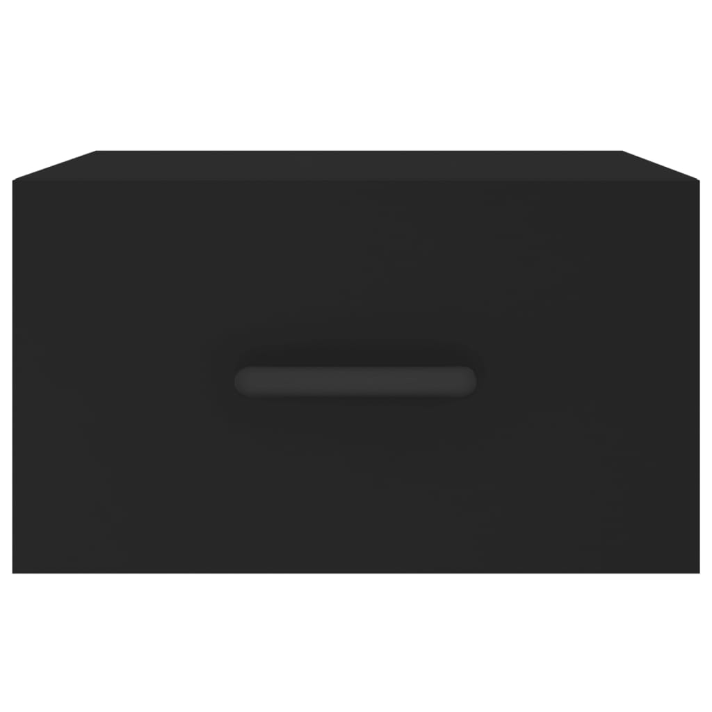 Wand-Nachttische 2 Stk. Schwarz 35x35x20 cm
