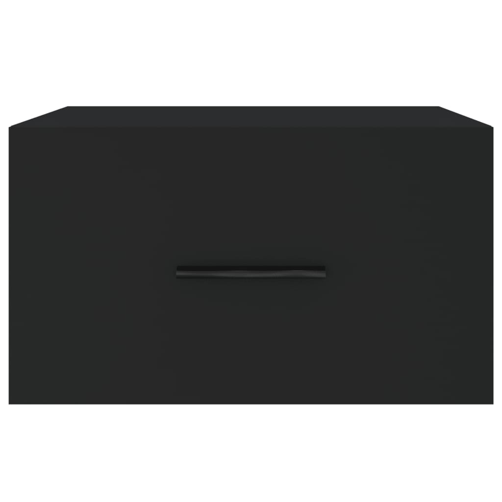 Wand-Nachttisch Schwarz 35x35x20 cm