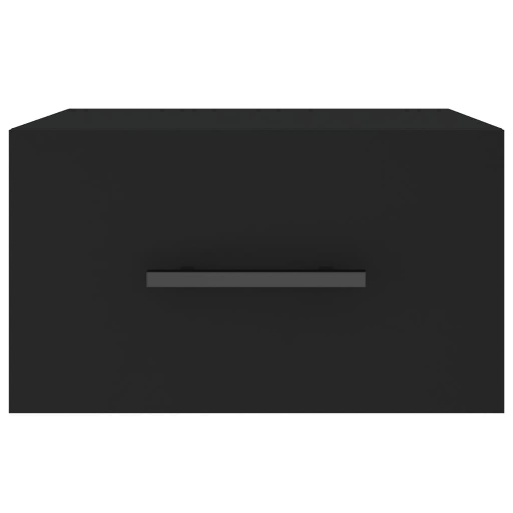 Wand-Nachttische 2 Stk. Schwarz 35x35x20 cm