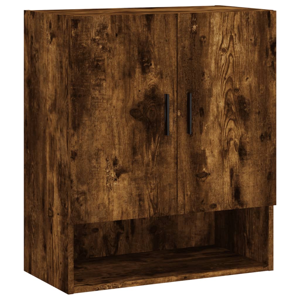 Armoire murale chêne fumé 60x31x70 cm matériau bois