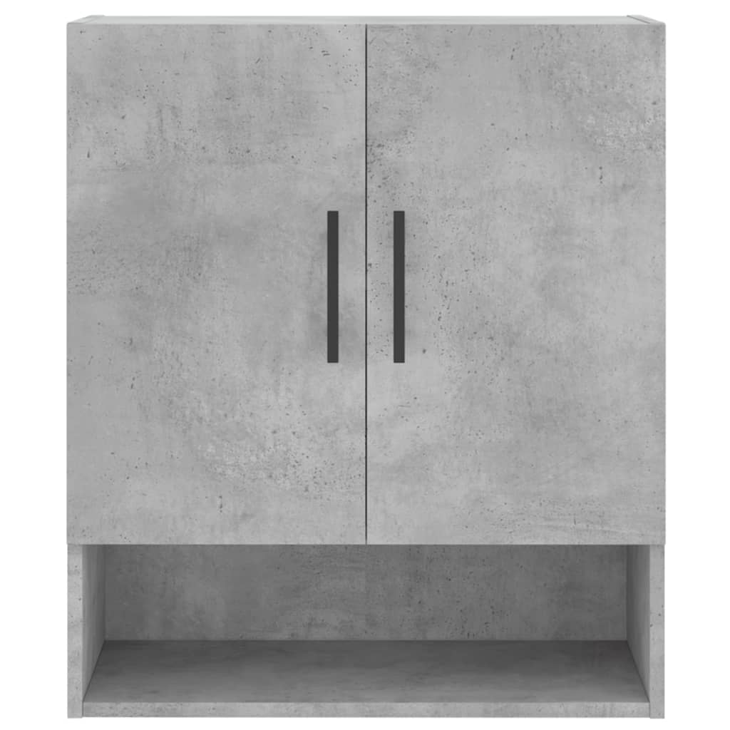 Armoire murale gris béton 60x31x70 cm en bois