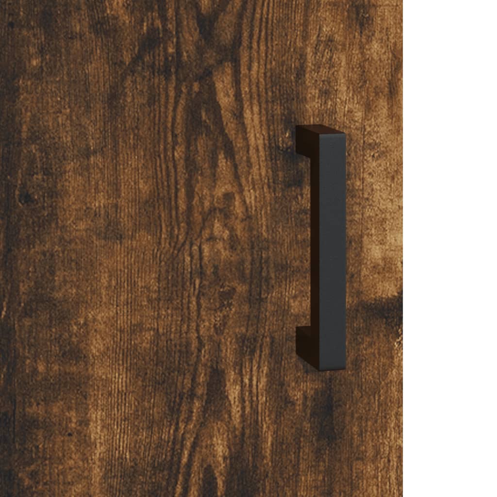 Armoire murale chêne fumé 60x31x60 cm matériau bois