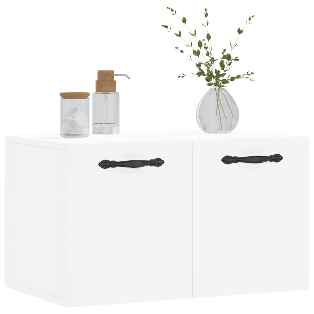 Wall Cabinet White 60x36.5x35 cm Wood Material