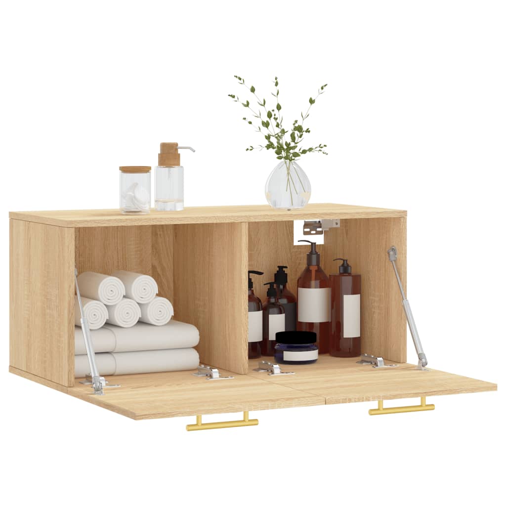Wandschrank Sonoma-Eiche 80x36,5x35 cm Holzwerkstoff