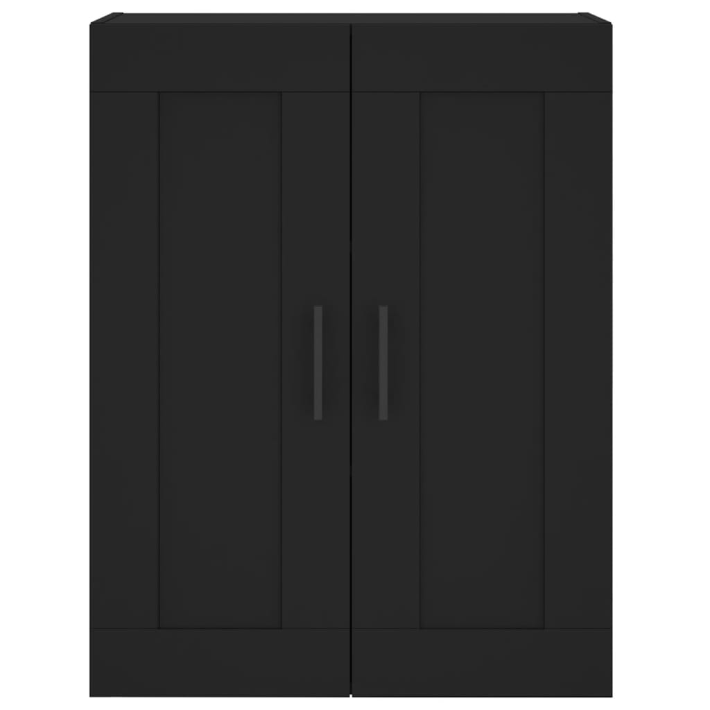 Wall Cabinet Black 69.5x34x90 cm Wood Material