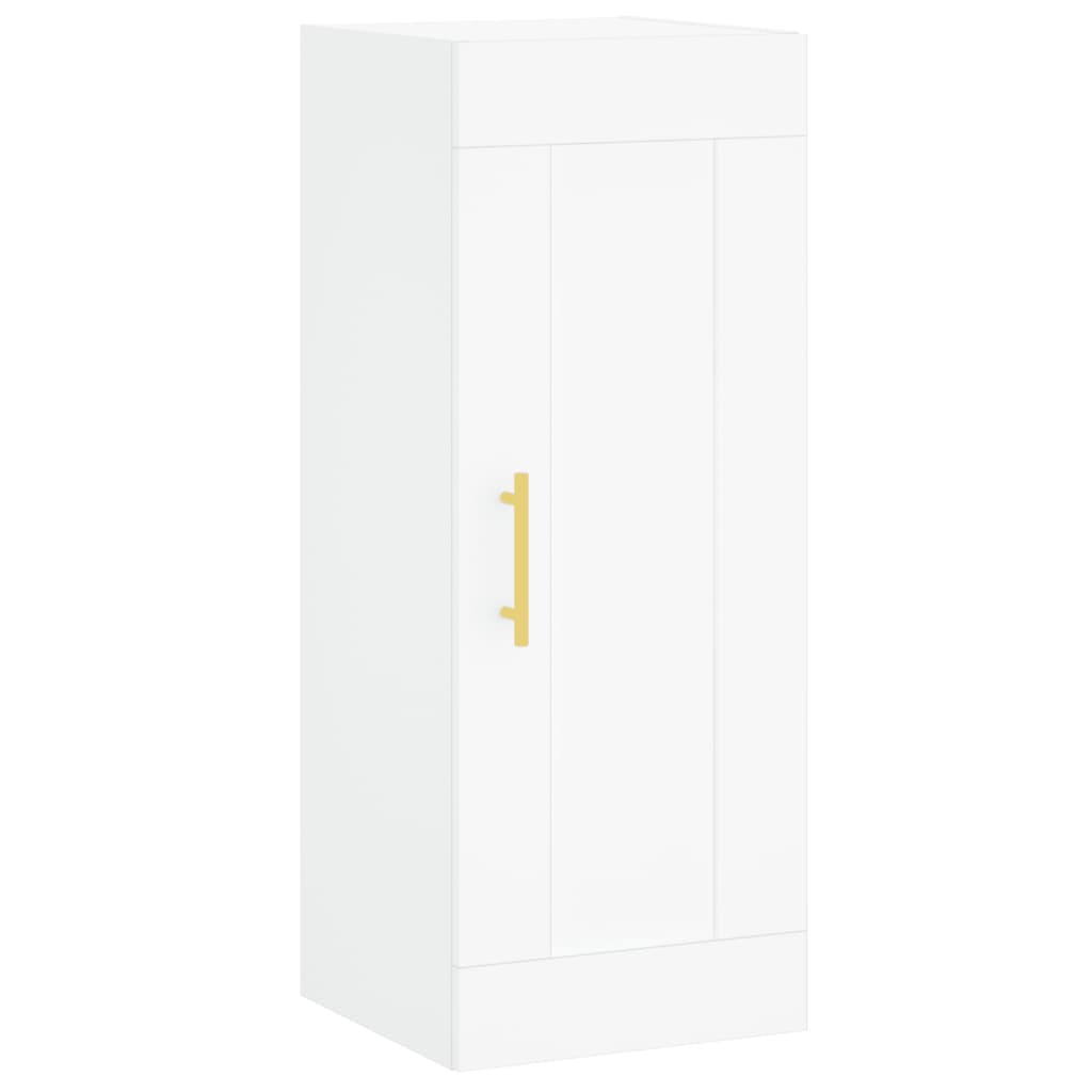 Wandschrank Weiß 34,5x34x90 cm Holzwerkstoff