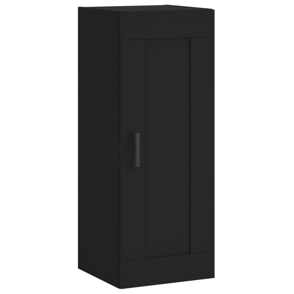Wall Cabinet Black 34.5x34x90 cm Wood Material