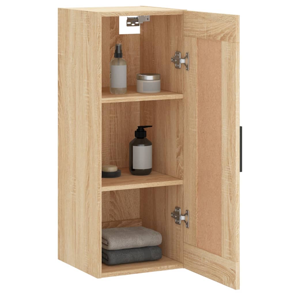 Wandschrank Sonoma-Eiche 34,5x34x90 cm Holzwerkstoff