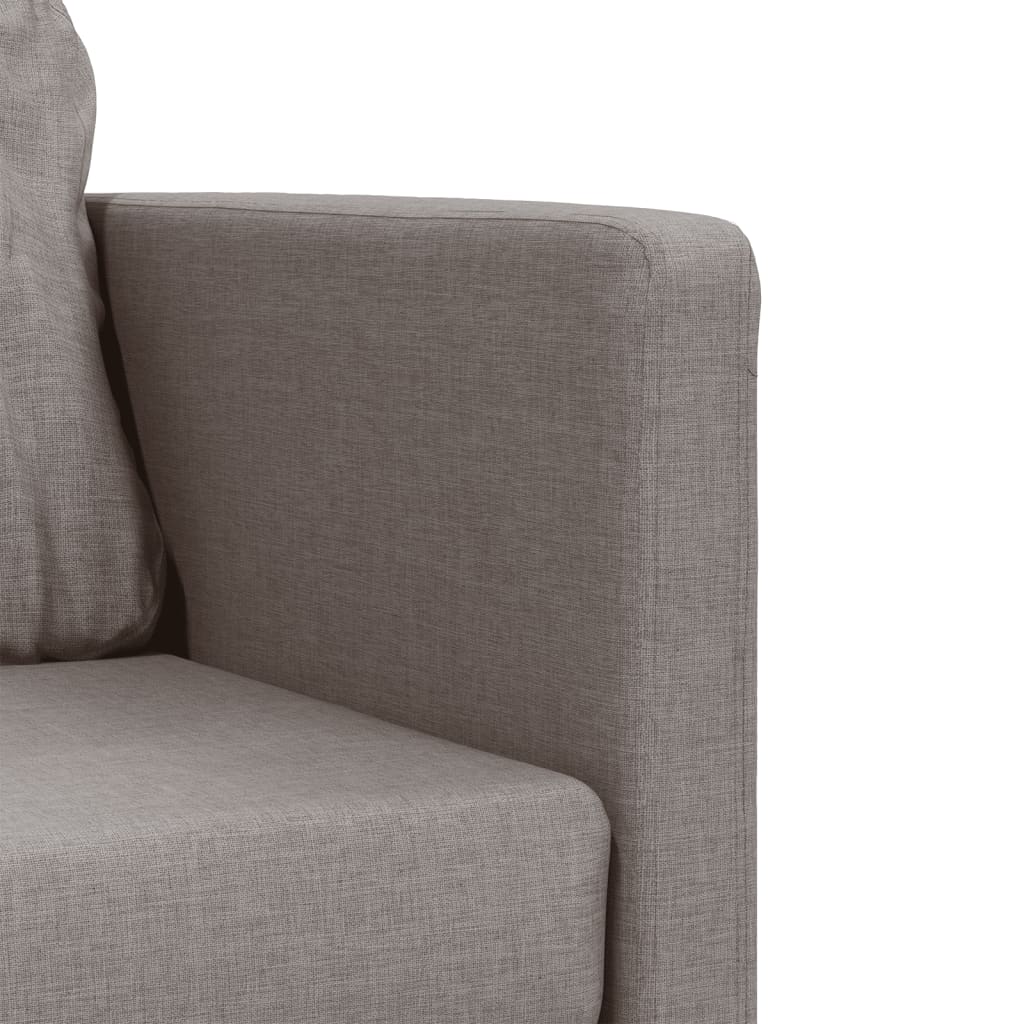 Canapé de sol avec fonction couchage taupe 112x174x55 cm tissu