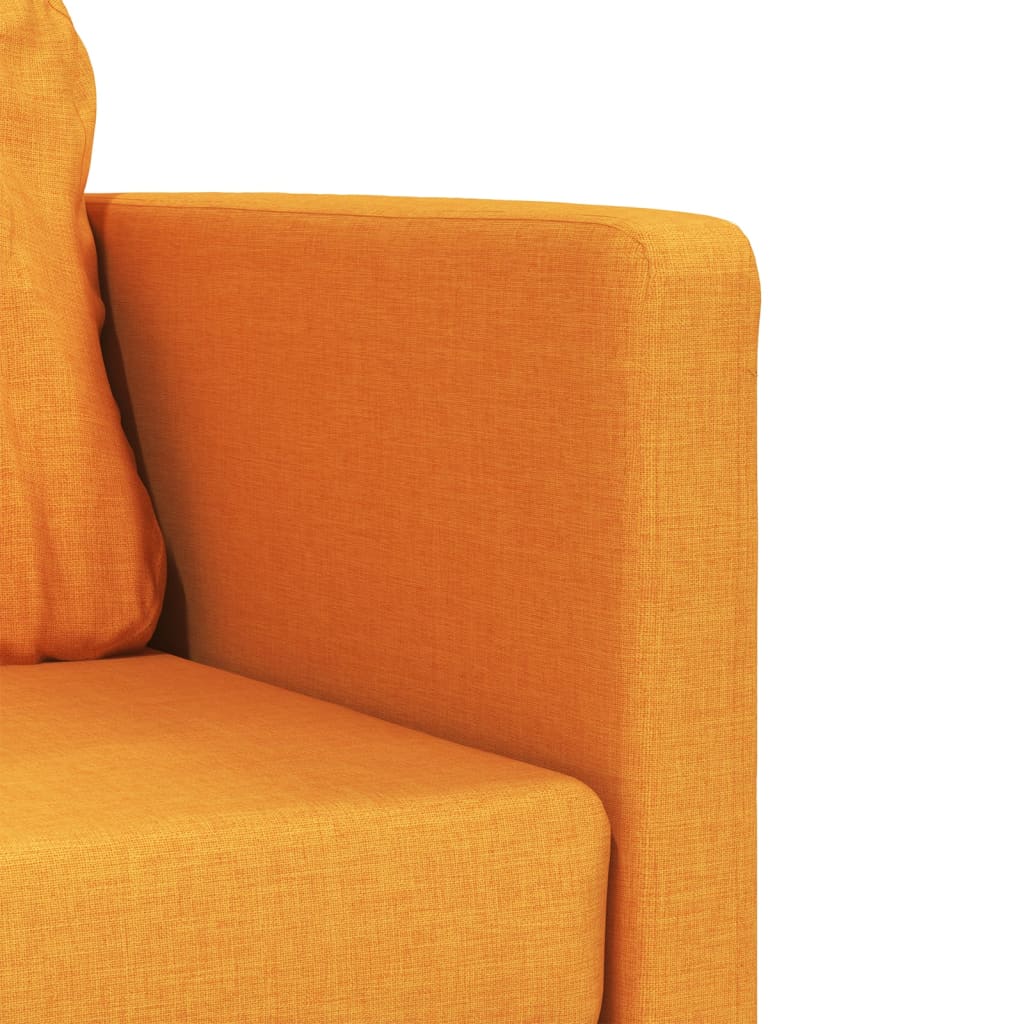 Canapé de sol avec fonction couchage jaune foncé 112x174x55 cm tissu