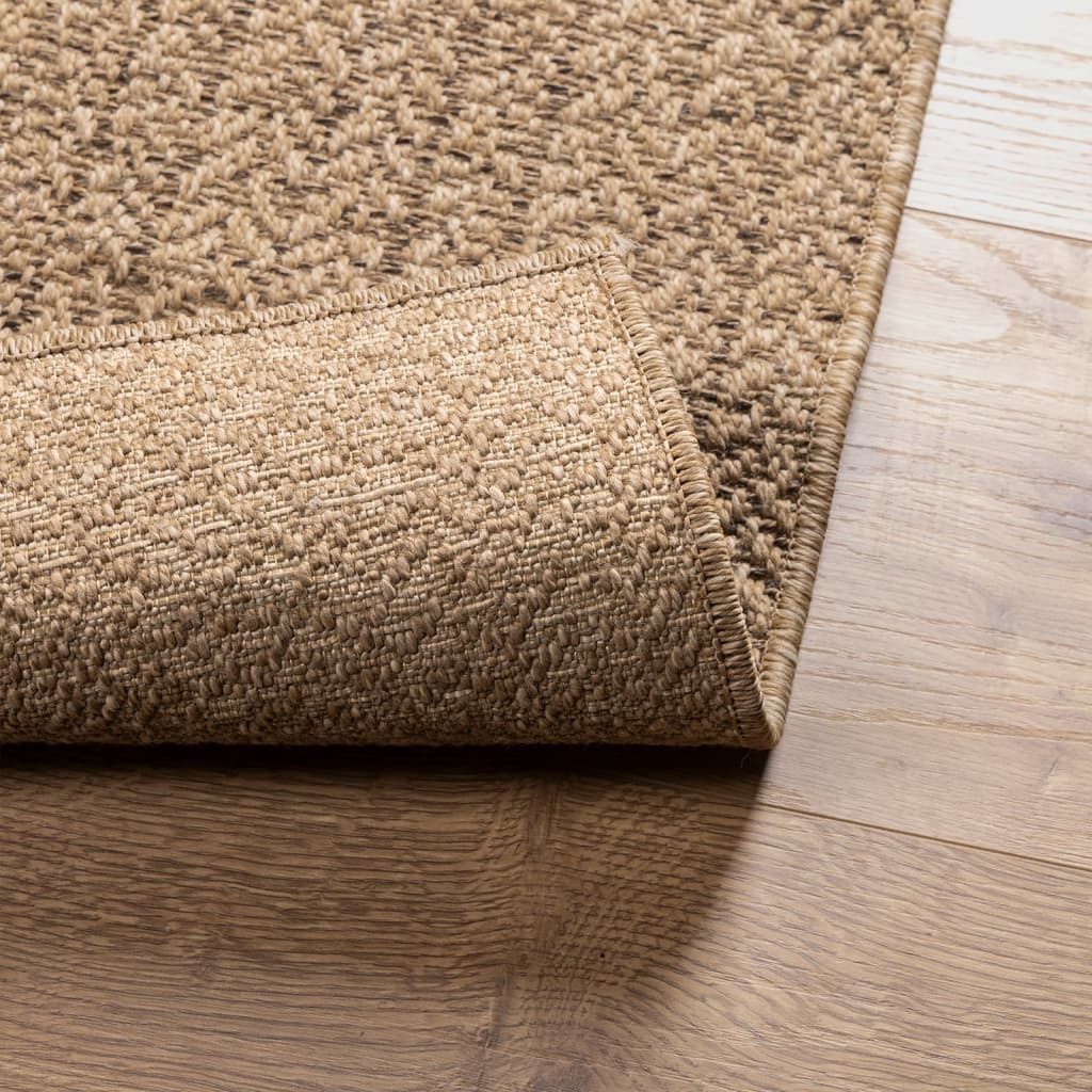 Tapis ZIZUR 80x150 cm aspect jute intérieur et extérieur