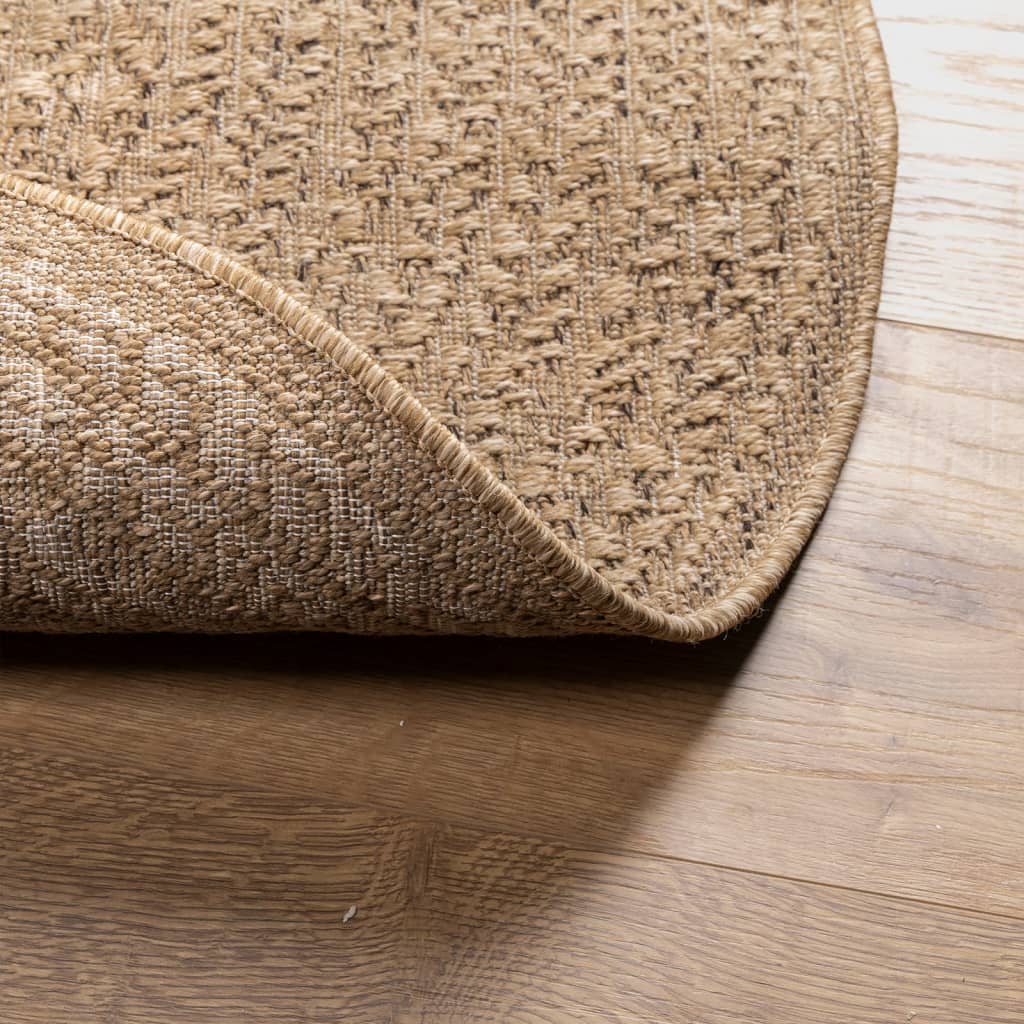 Tapis ZIZUR 90 cm aspect jute pour l'intérieur et l'extérieur