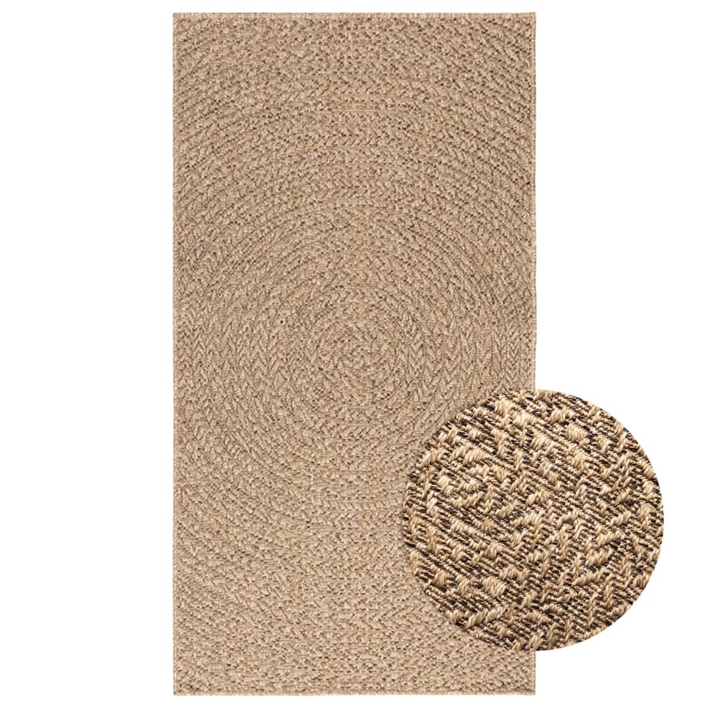 Tapis ZIZUR 80x150 cm aspect jute intérieur et extérieur