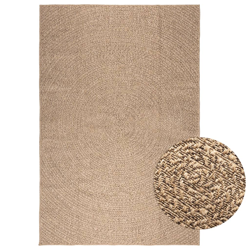 Tapis ZIZUR 160x230 cm aspect jute intérieur et extérieur