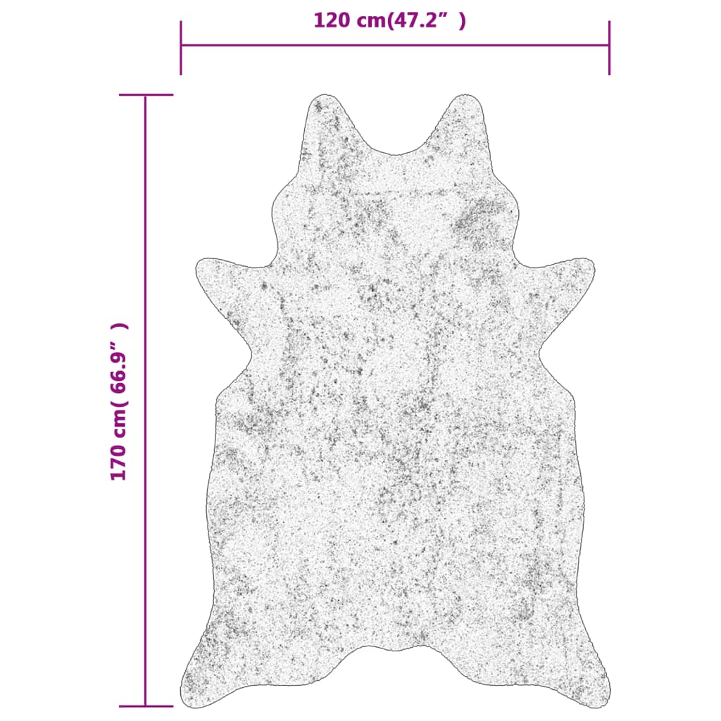 Teppich Schwarz Weiß 120x170 cm Zebramuster Waschbar Rutschfest