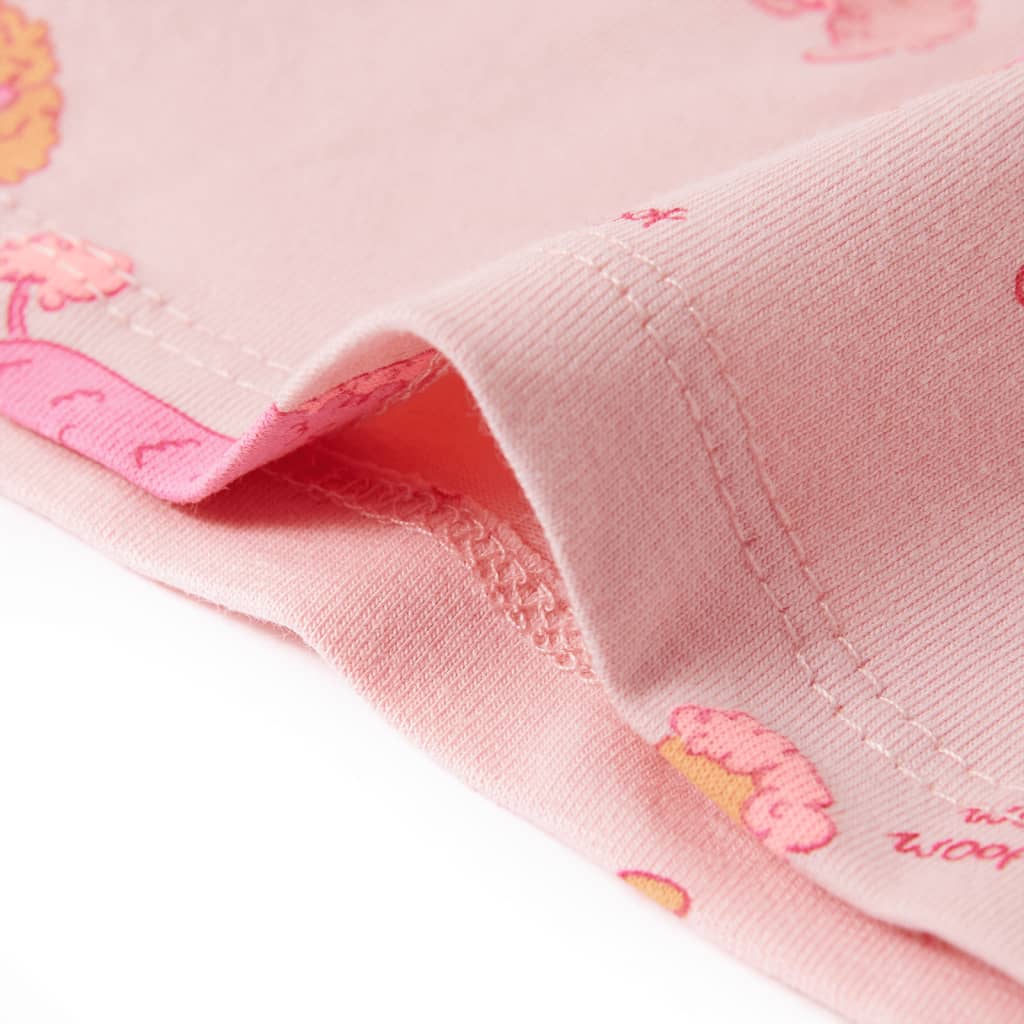 Kinderpyjama mit Kurzen Ärmeln Hellrosa 104
