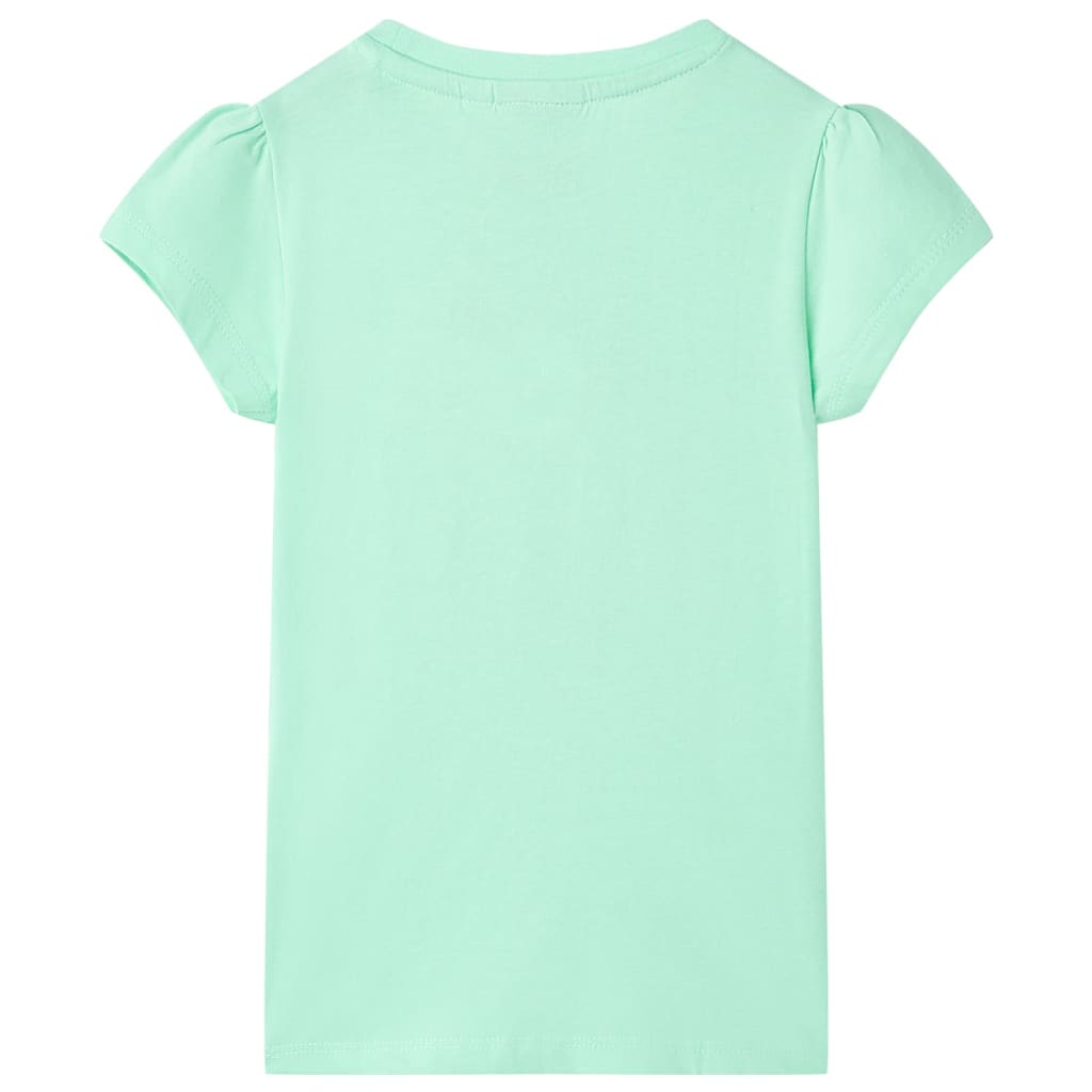Kinder-T-Shirt Knallgrün 104