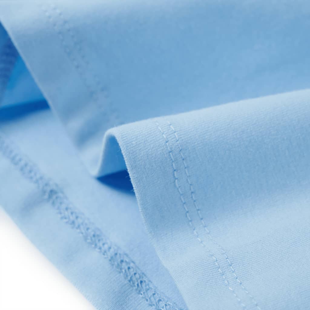 Kinder-T-Shirt mit Rüschenärmeln Hellblau 92