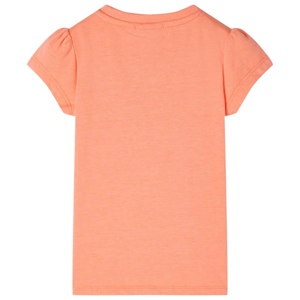 Kinder-T-Shirt mit Flügelärmeln Neonorange 104