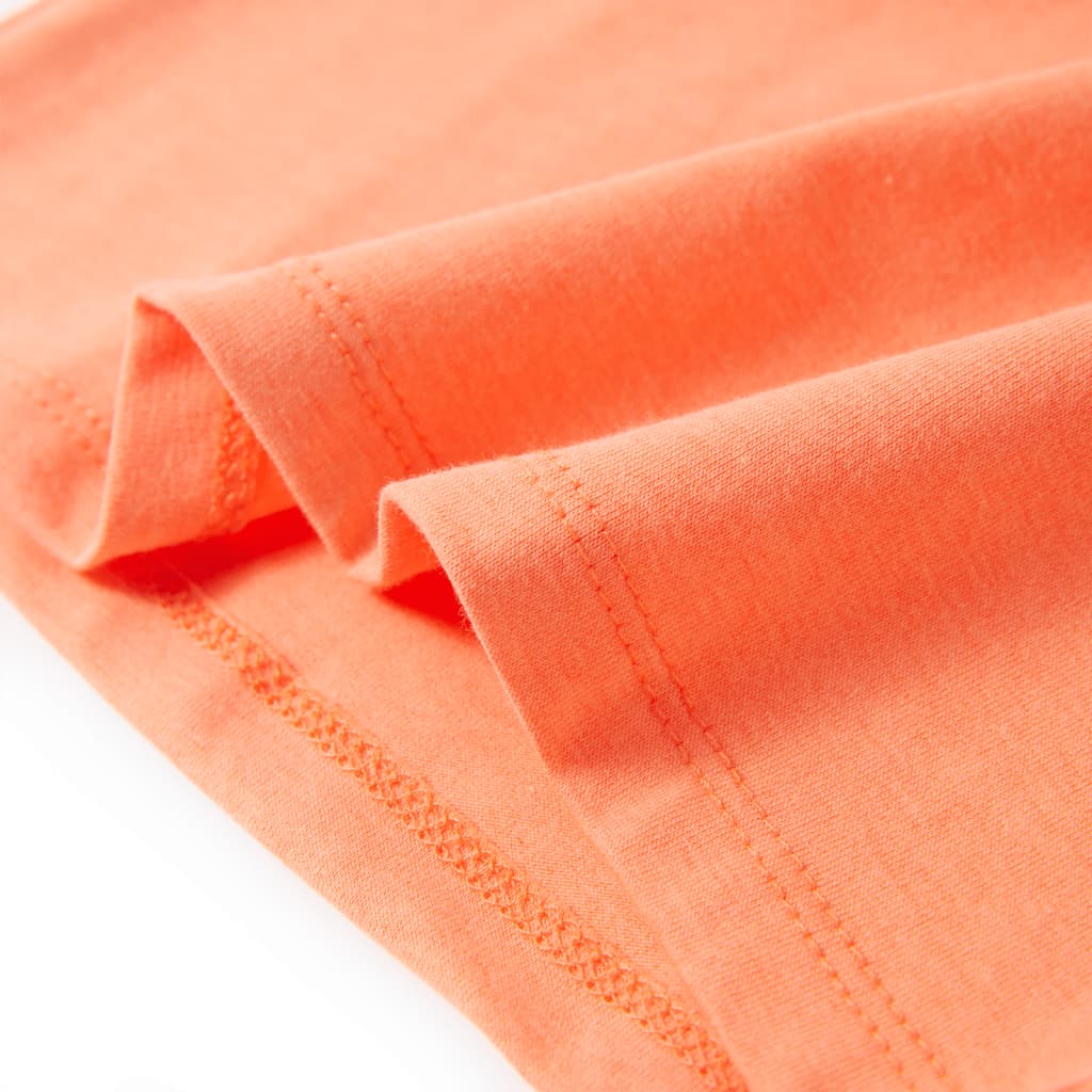 Kinder-T-Shirt mit Flügelärmeln Neonorange 128