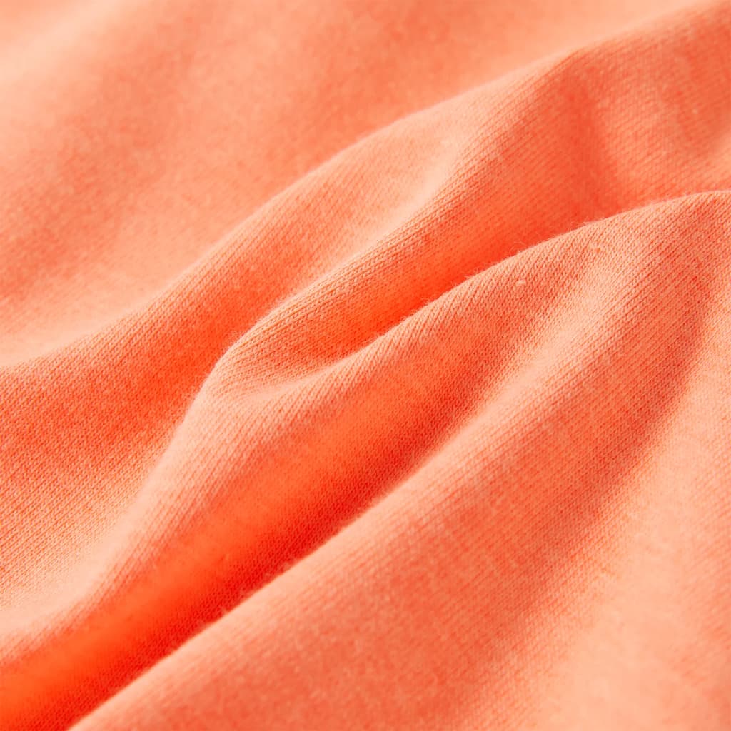 Kinder-T-Shirt mit Flügelärmeln Neonorange 128