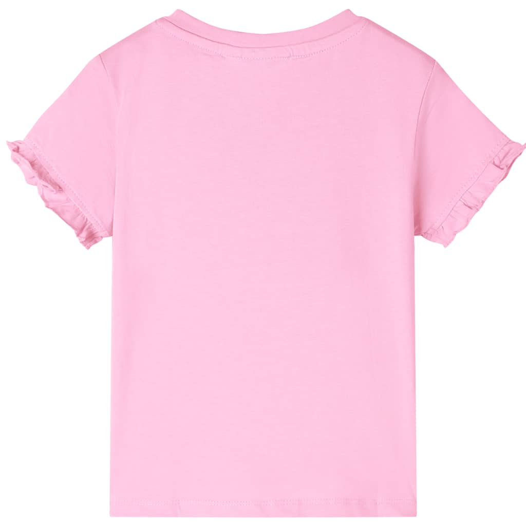 Kinder-Kurzarmshirt Hellrosa 140