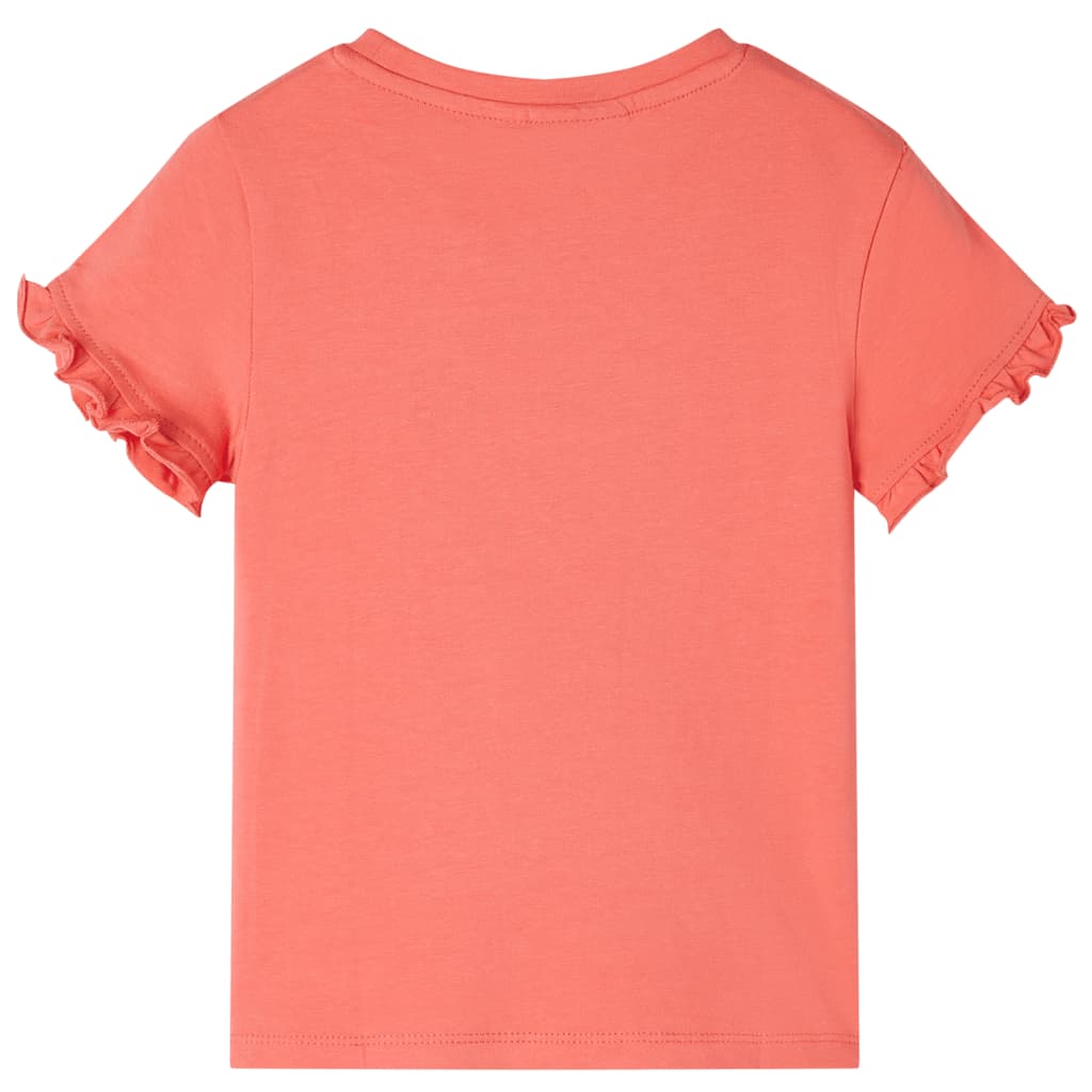 Kinder-Kurzarmshirt Korallenrosa 104