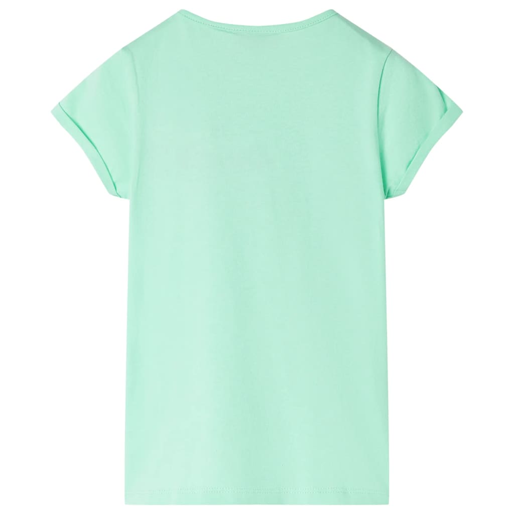 Kinder-T-Shirt Knallgrün 140