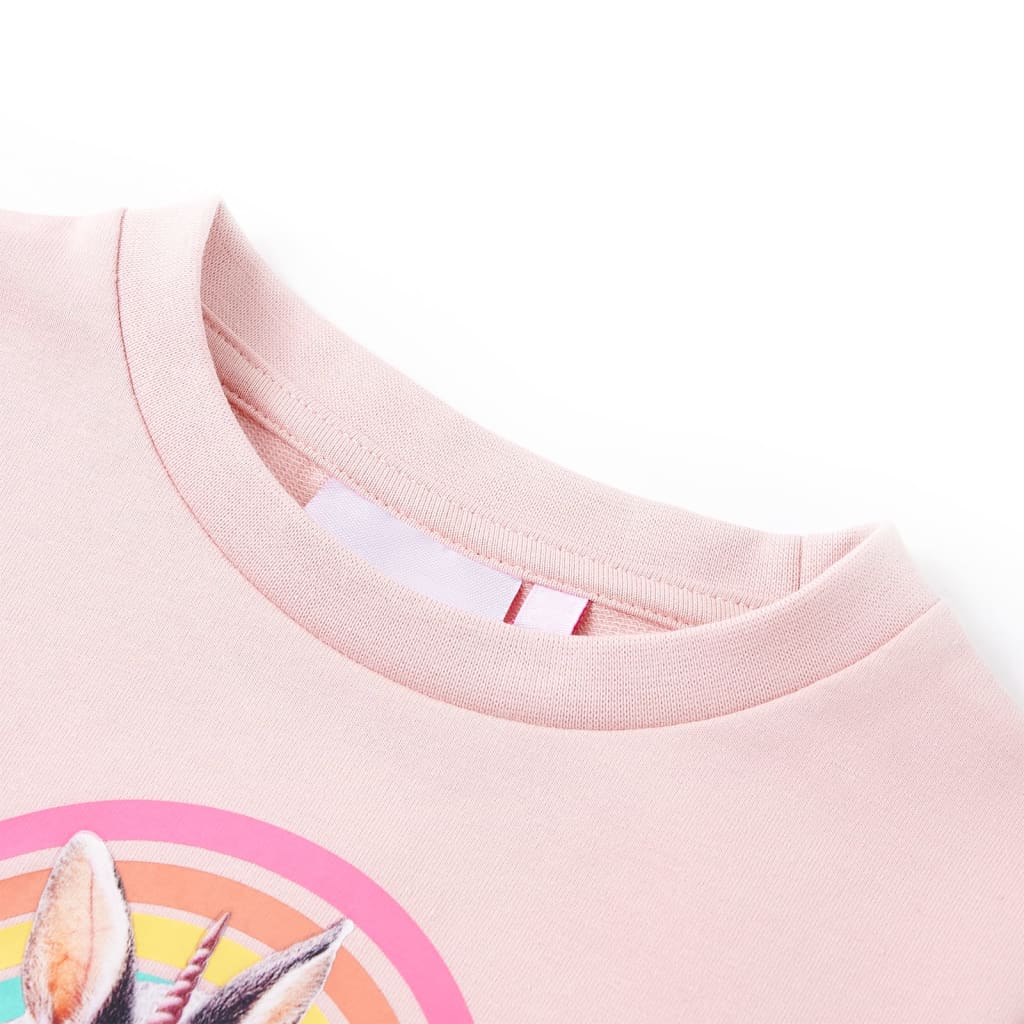 Kinder-Sweatshirt Hellrosa 128