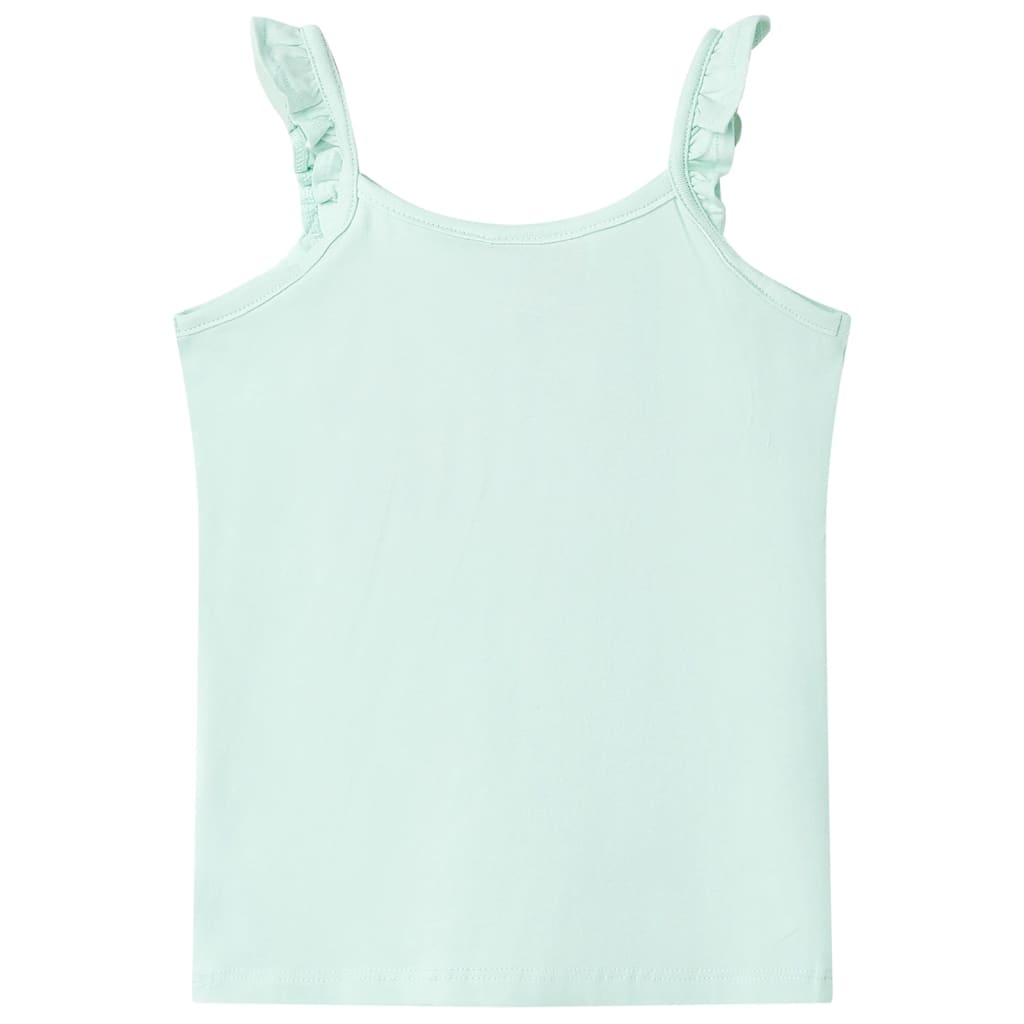 Kinder-Tanktop Helles Minzgrün 128