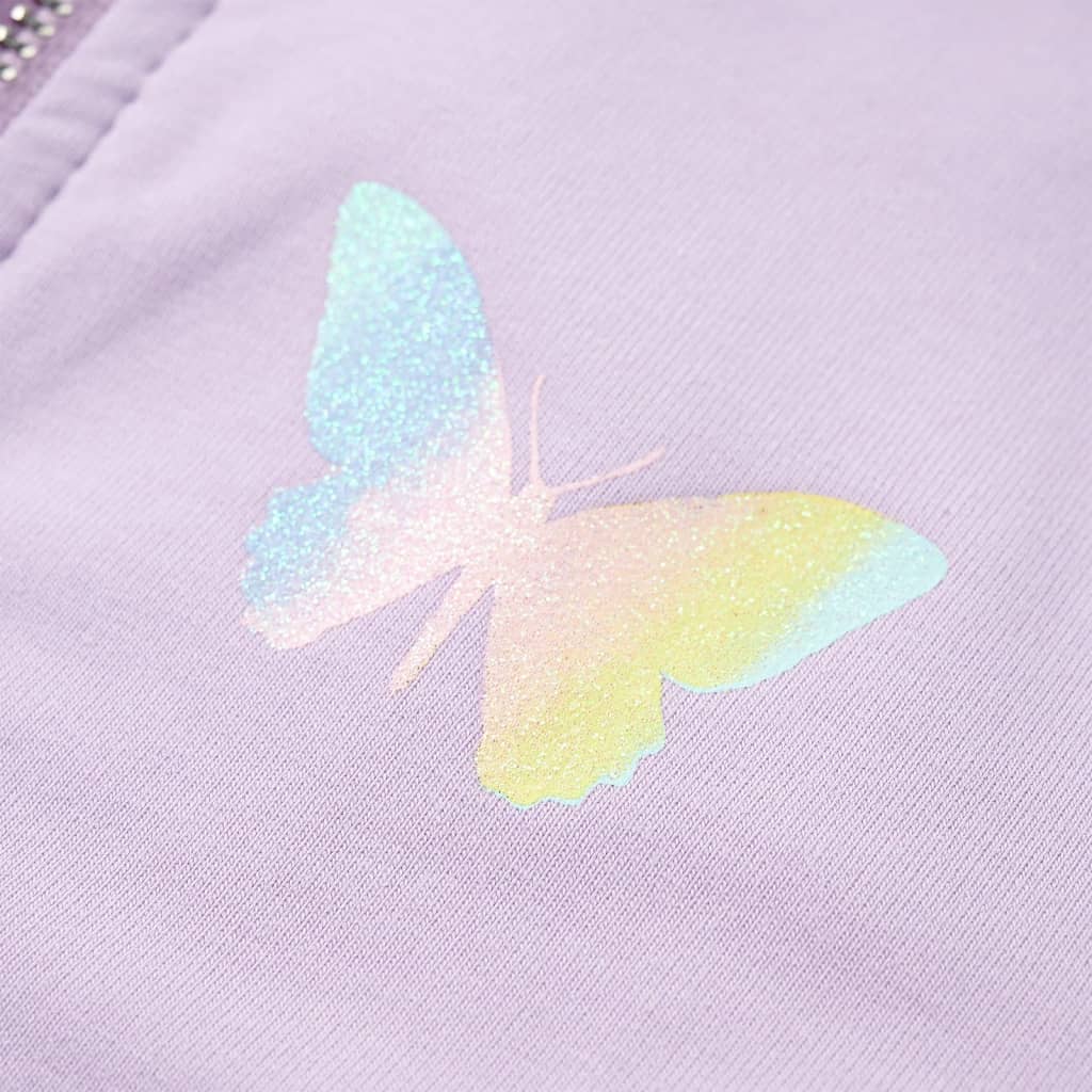 Kinder-Kapuzenpullover Lila 116