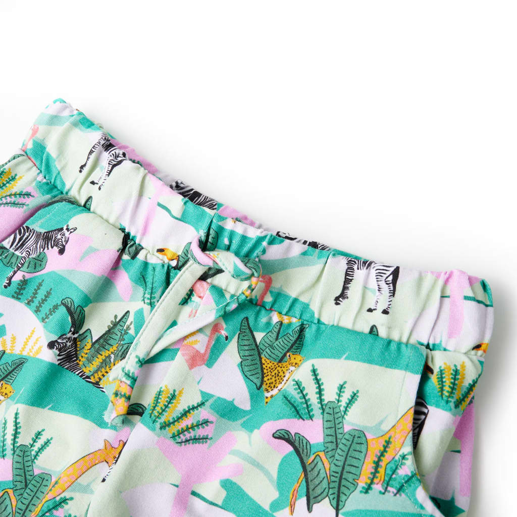 Kindershorts mit Kordelzug Helles Minzgrün 128