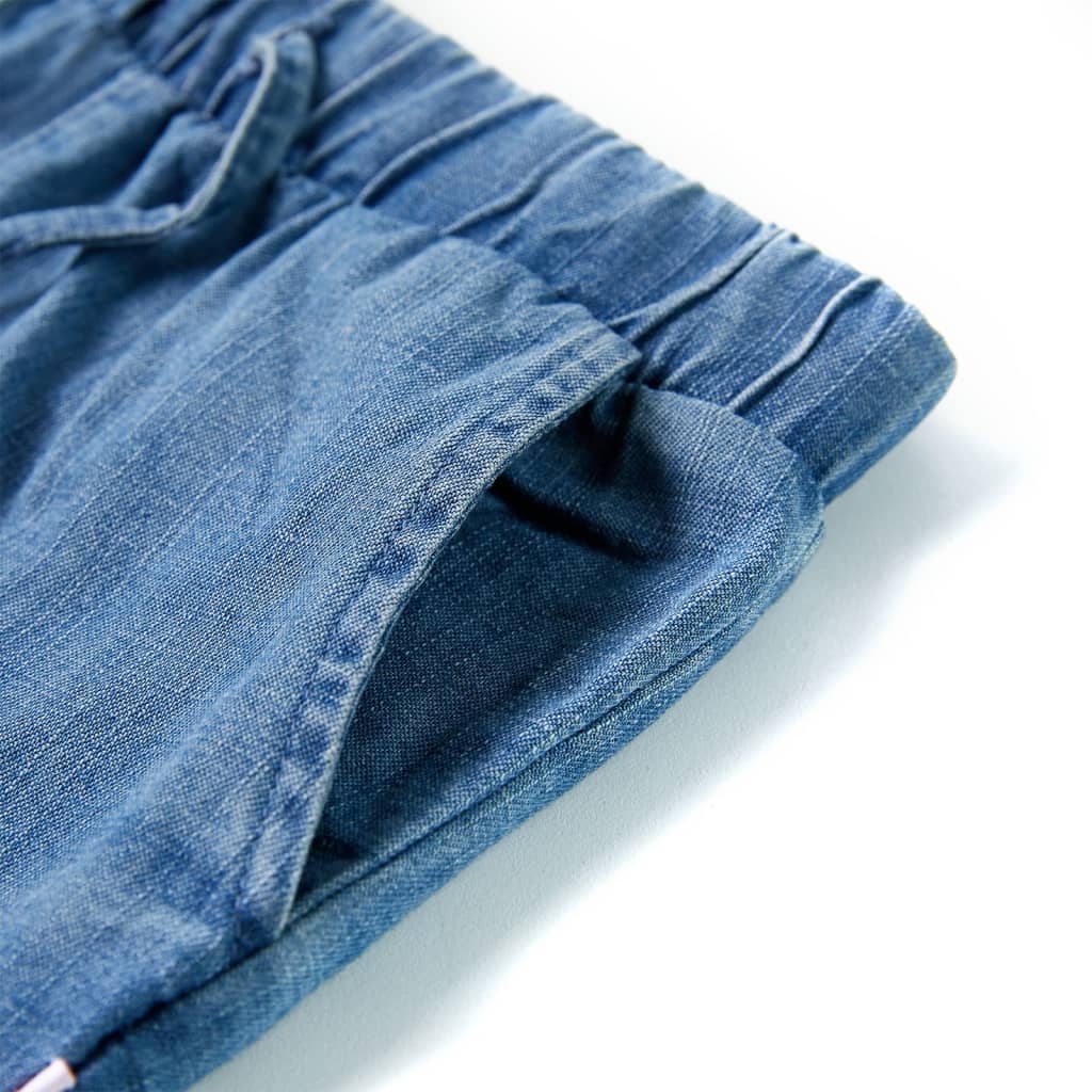 Kindershorts Jeansblau 116