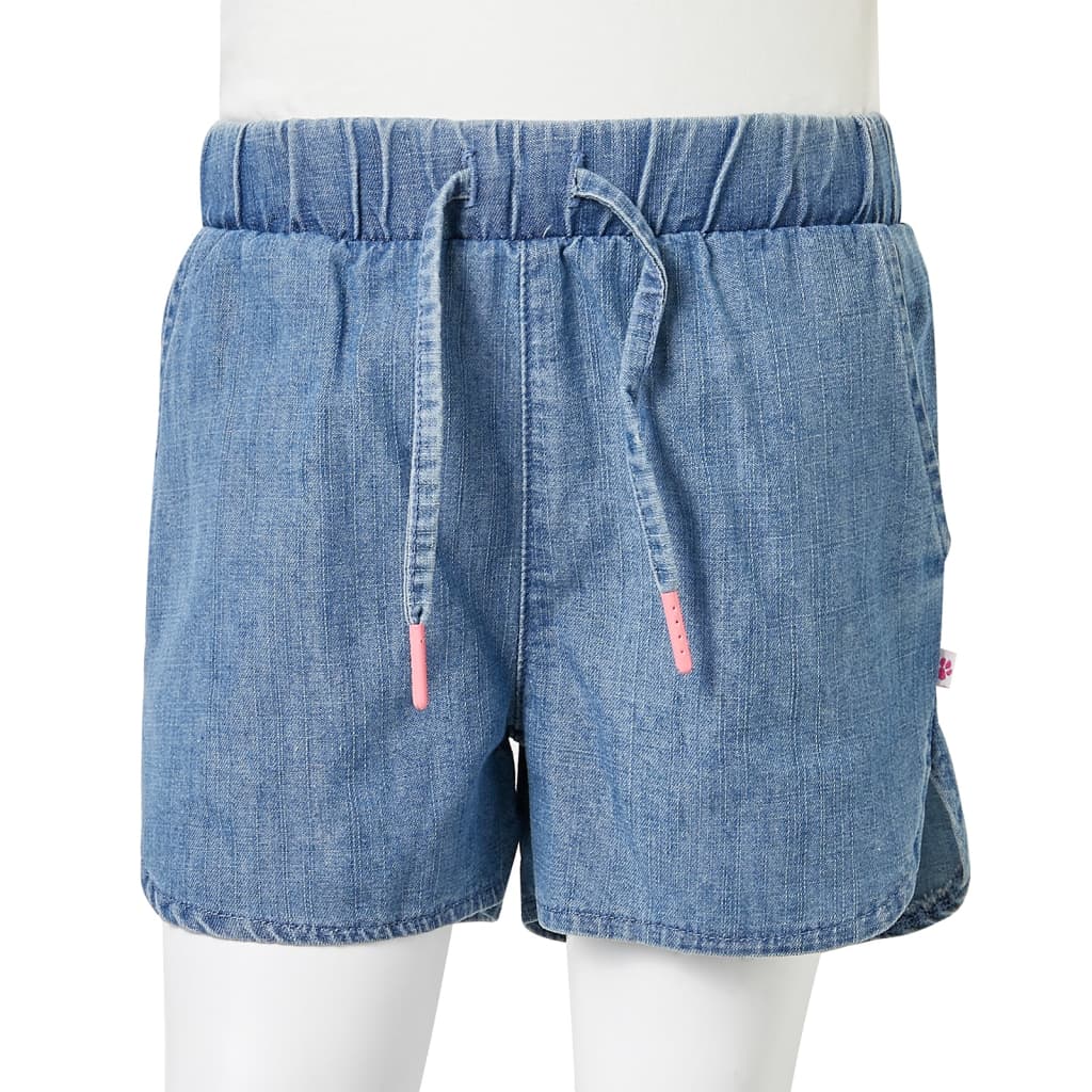 Kindershorts Jeansblau 116