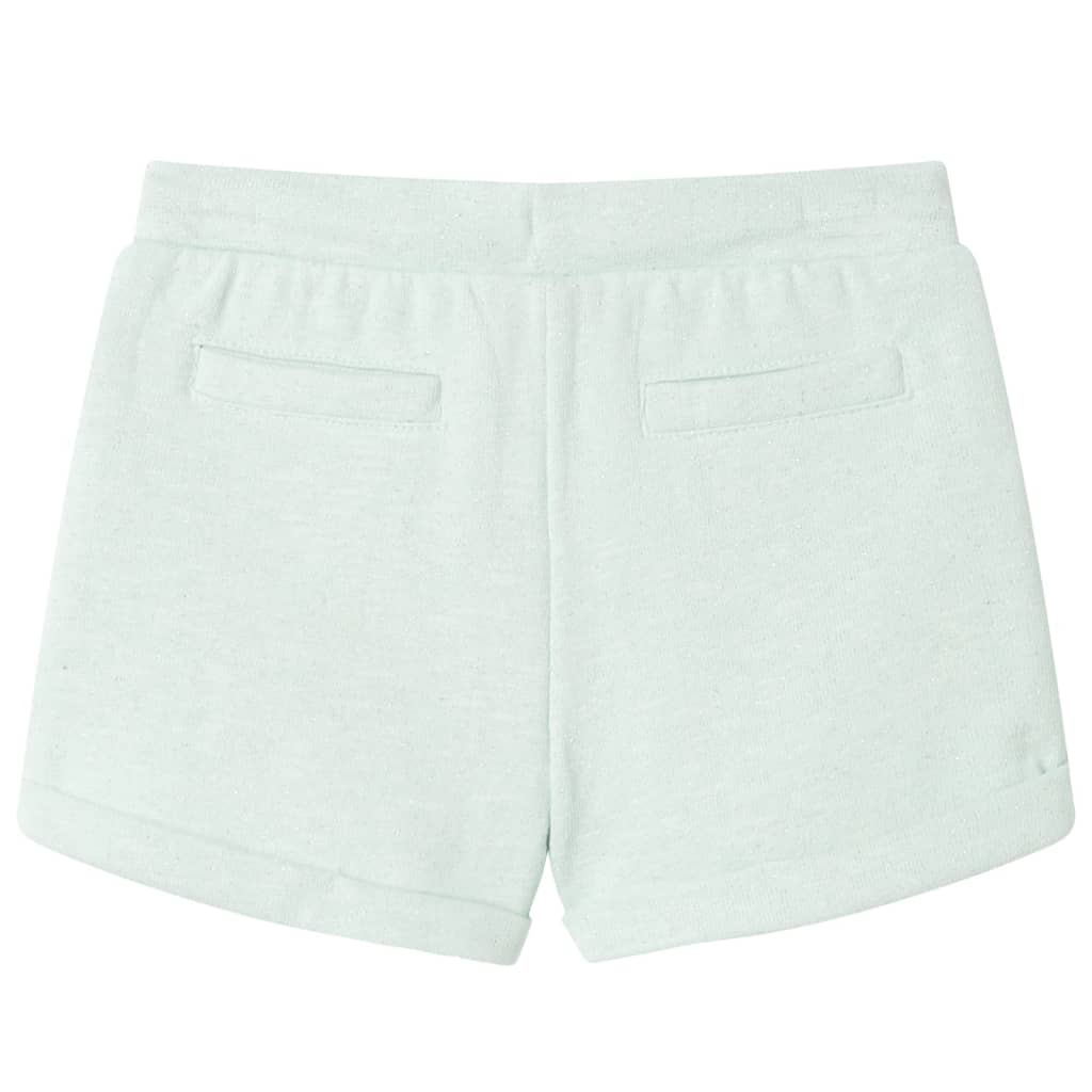Kindershorts mit Kordelzug Helles Minzgrün 116