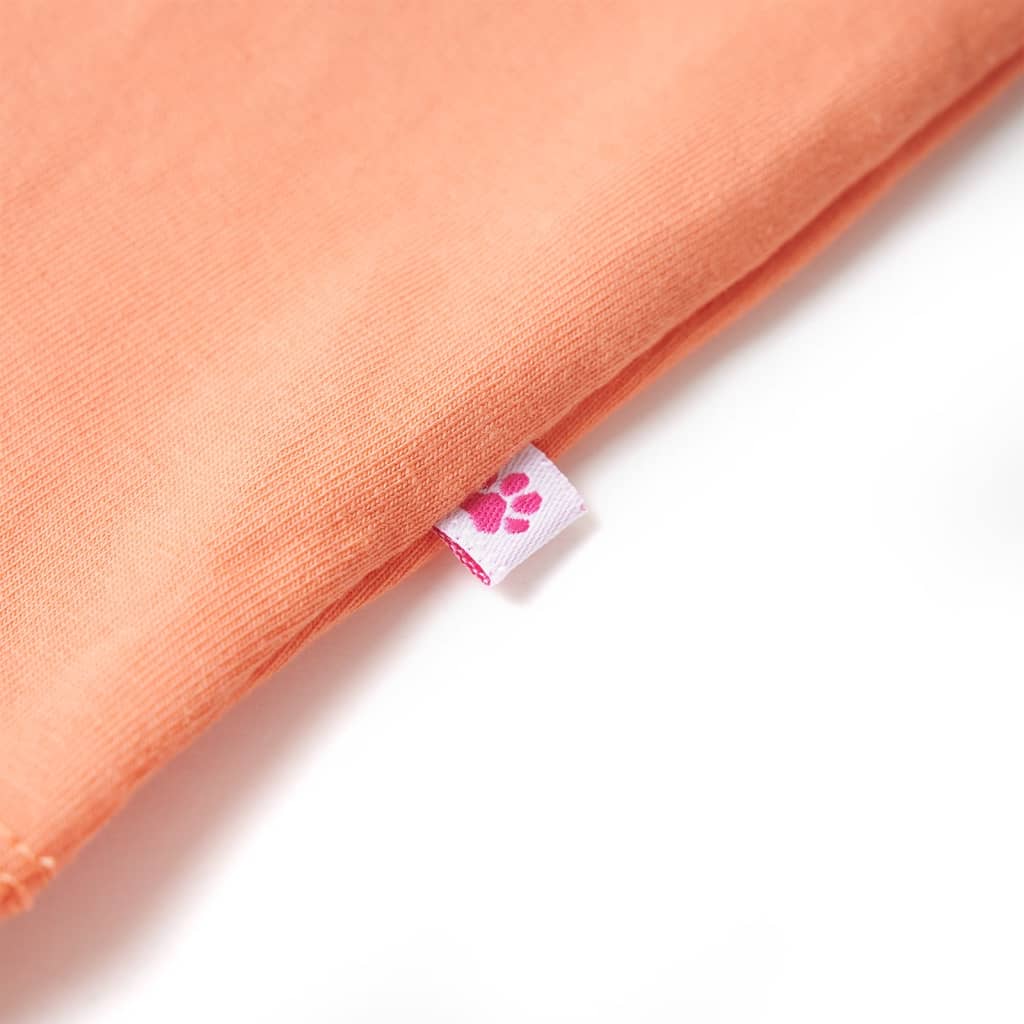 Kinder-T-Shirt Pfirsichfarbe 116