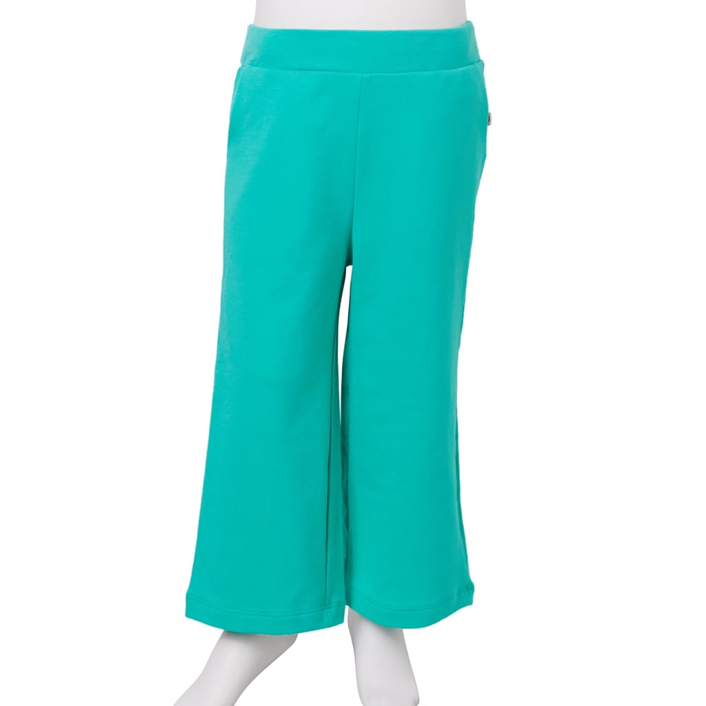 Kinderhose mit Weiten Beinen Minzgrün 140