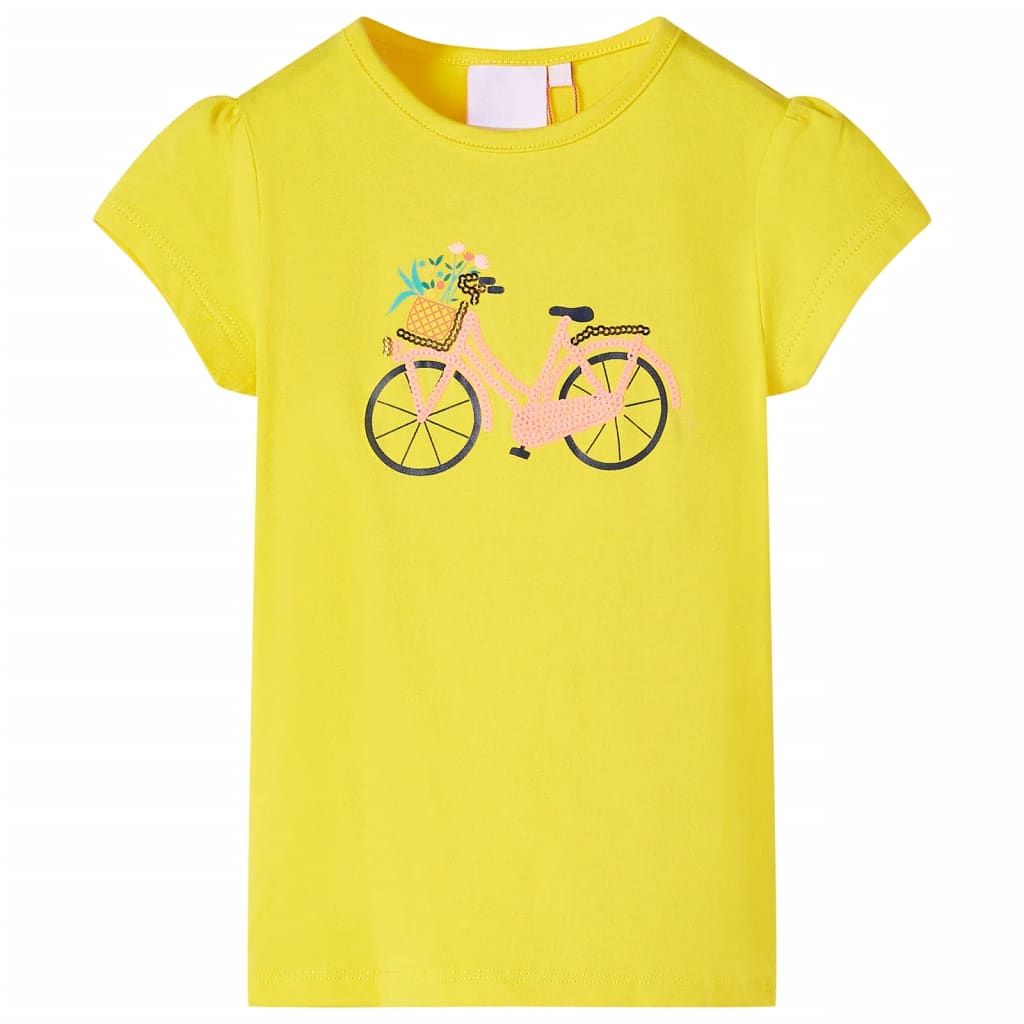 Kinder-T-Shirt Gelb 140